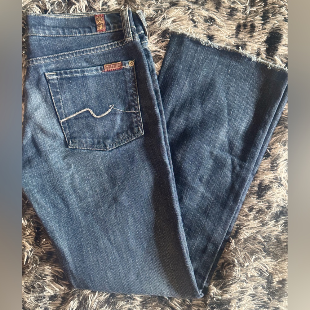7 For All Mankind Women’s Mid Rise Bootcut Jeans Size 29 - Picture 5 of 10